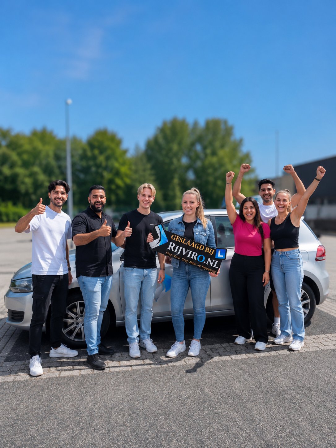 Geslaagde leerlingen bij Rijviro